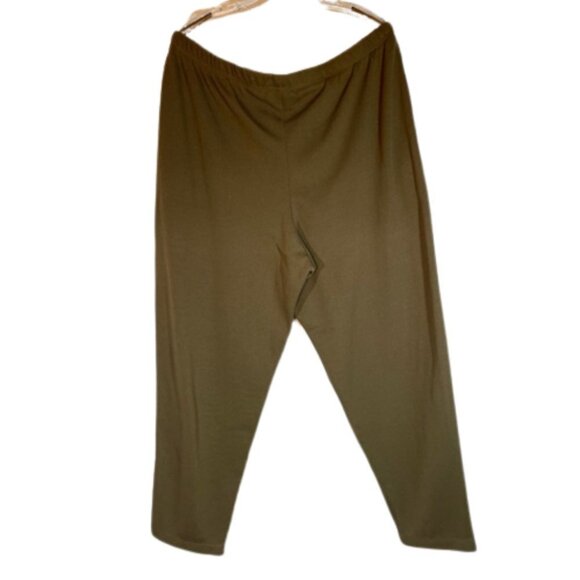 Bechamel II 2X Pull-On stretch Teak Brown Straight leg Travel-Dress Pants - Picture 2 of 9